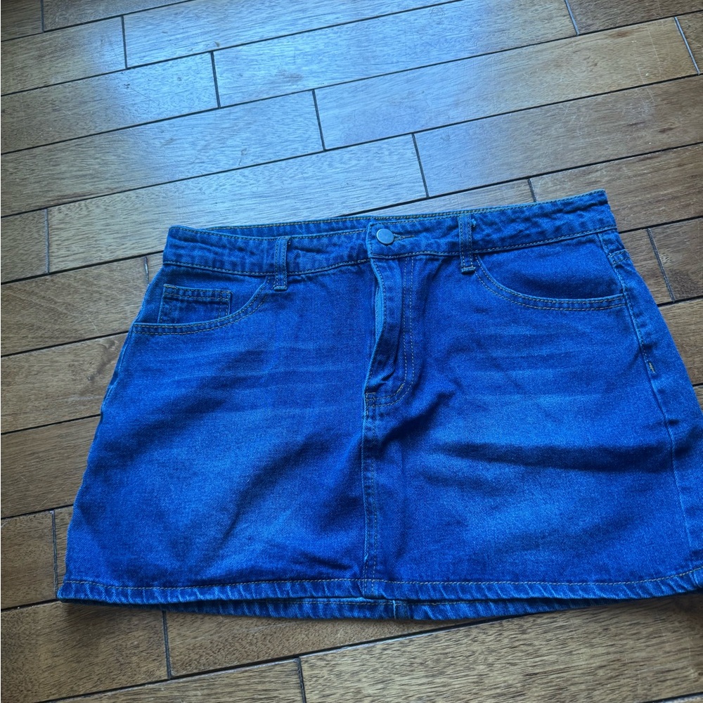 (BOGO) Classic Blue Denim Skirt